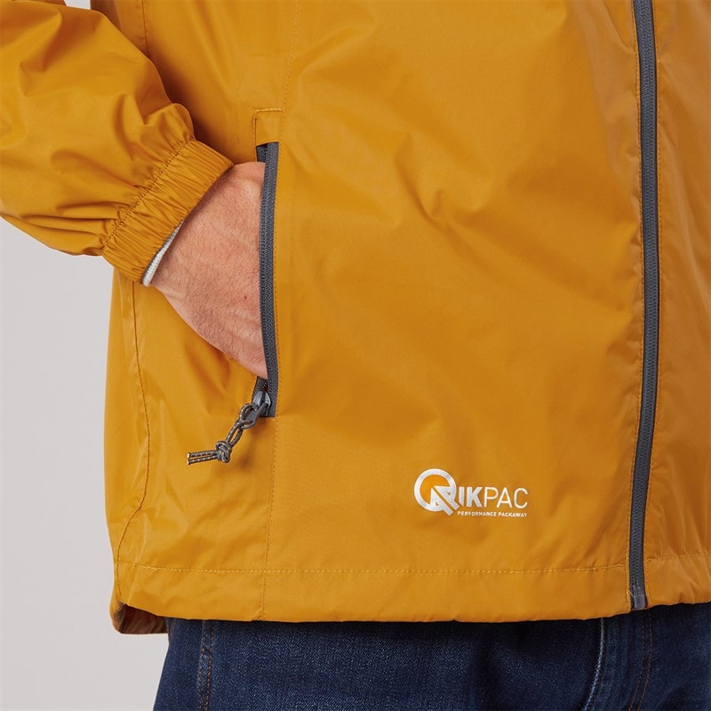 Trespass Mens Qikpac Waterproof Packable Jacket Ginger - Image 5