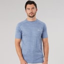 Trespass Mens Leecana Tech T-Shirt Denim Blue Marl