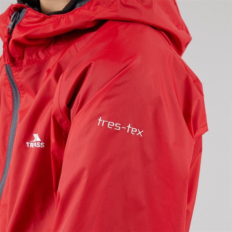 Trespass Boys Qikpac Waterproof Jacket Red - Image 3