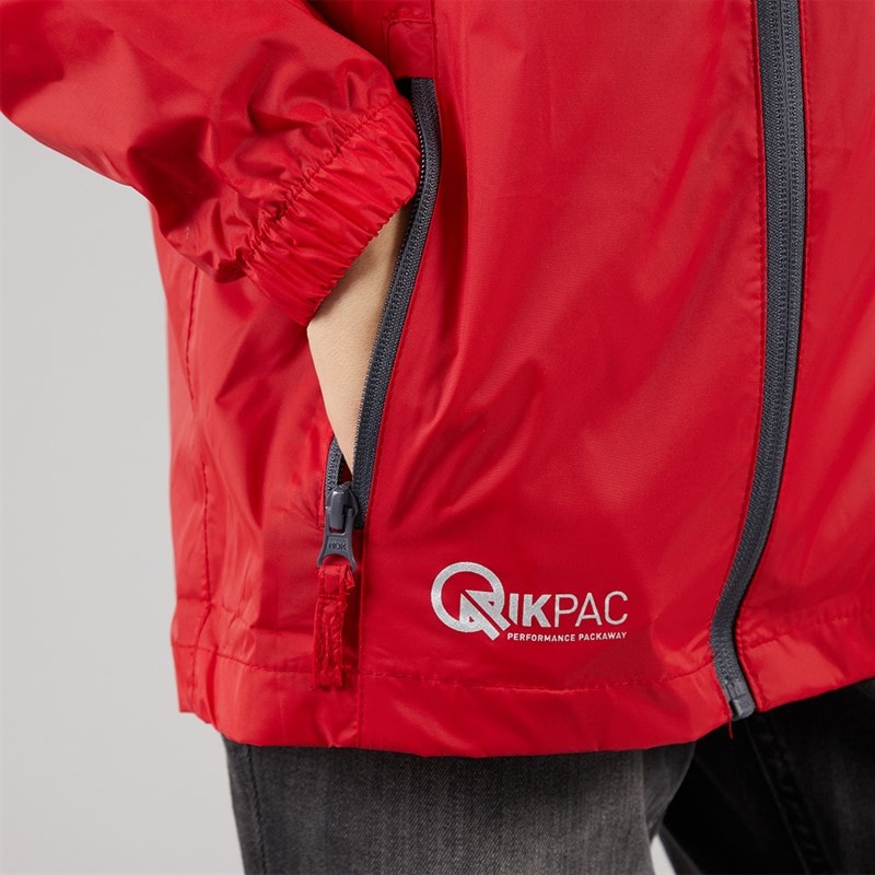 Trespass Boys Qikpac Waterproof Jacket Red - Image 5
