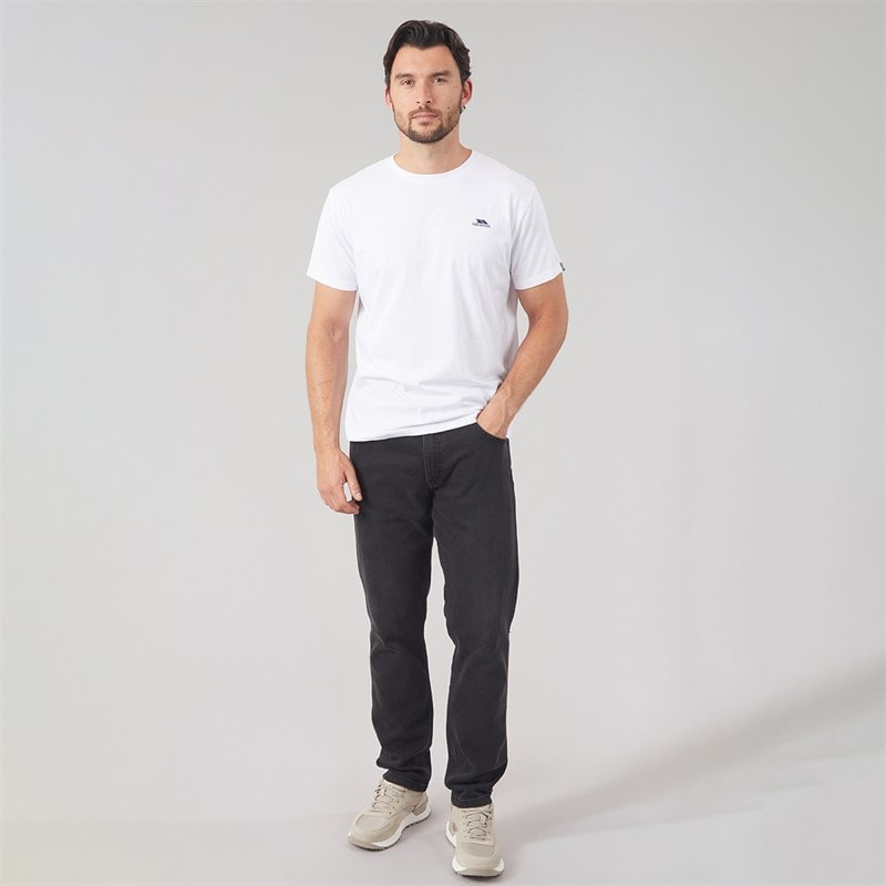 Trespass Mens Svensson Back Logo T-Shirt White - Image 4
