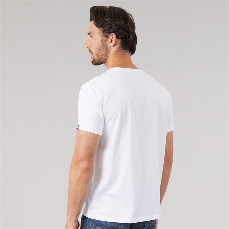 Trespass Mens Olsson Front Logo T-Shirt White - Image 2