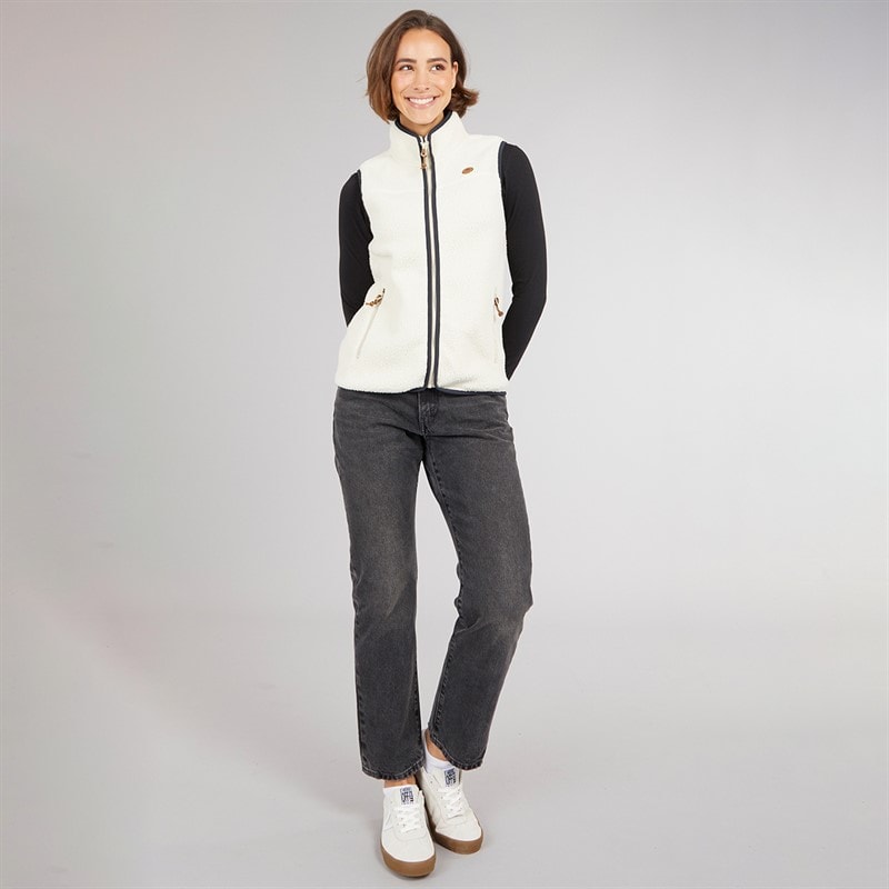 Trespass Womens Pleasance Full Zip Fleece Gilet Ghost - Image 4