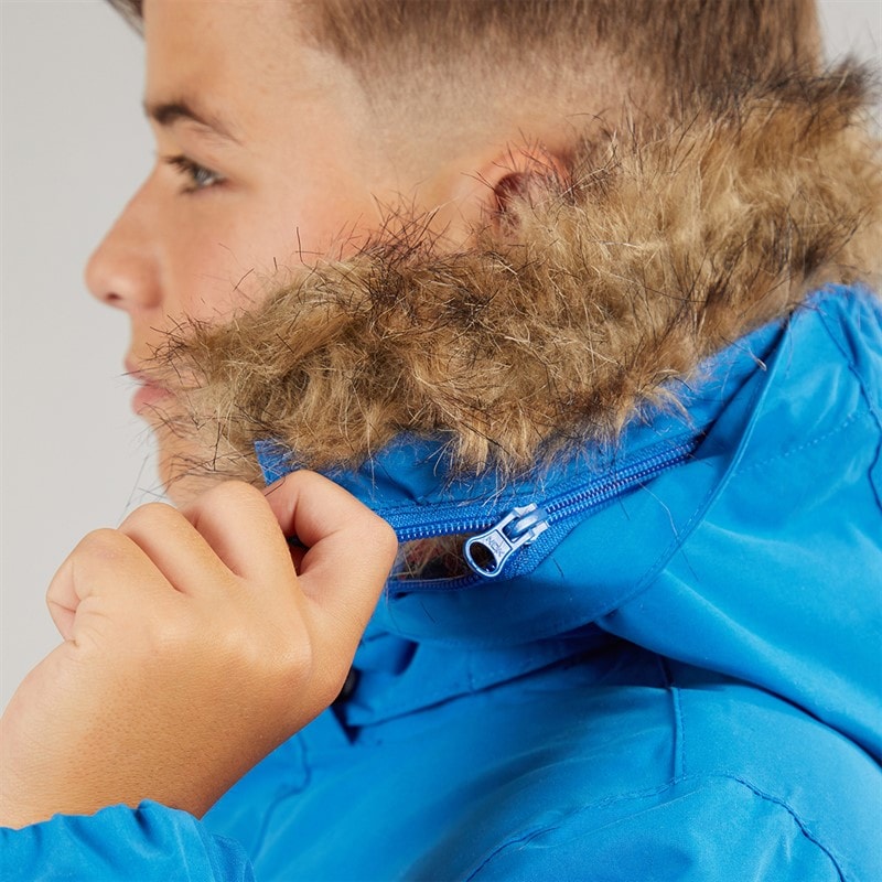 Trespass Boys Upsider Insulated Waterproof Parka Blue - Image 5