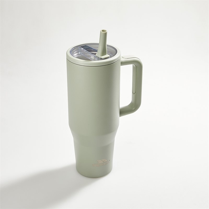Trespass Flip 1.2L Stainless Steel Flask Sage - Image 2