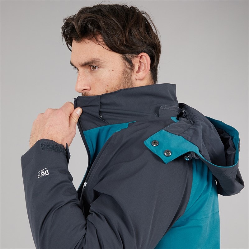 Trespass Mens Fala Waterproof Shell Jacket Bondi Blue - Image 3