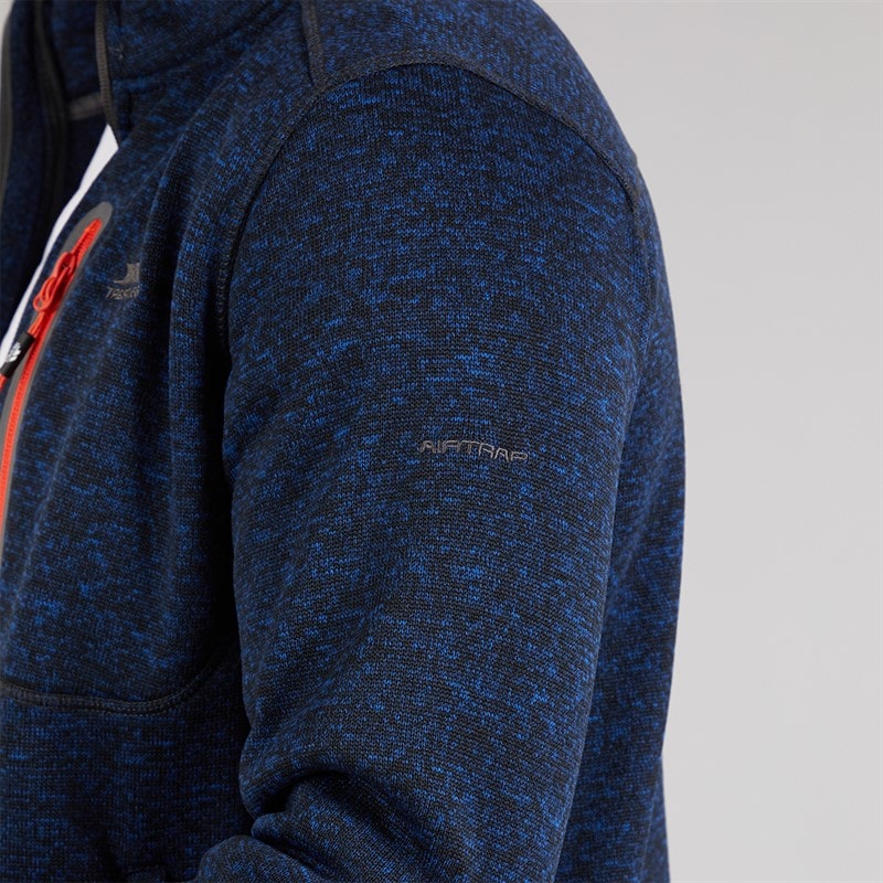 Trespass Mens Bingham Fleece Jacket Navy Marl - Image 5
