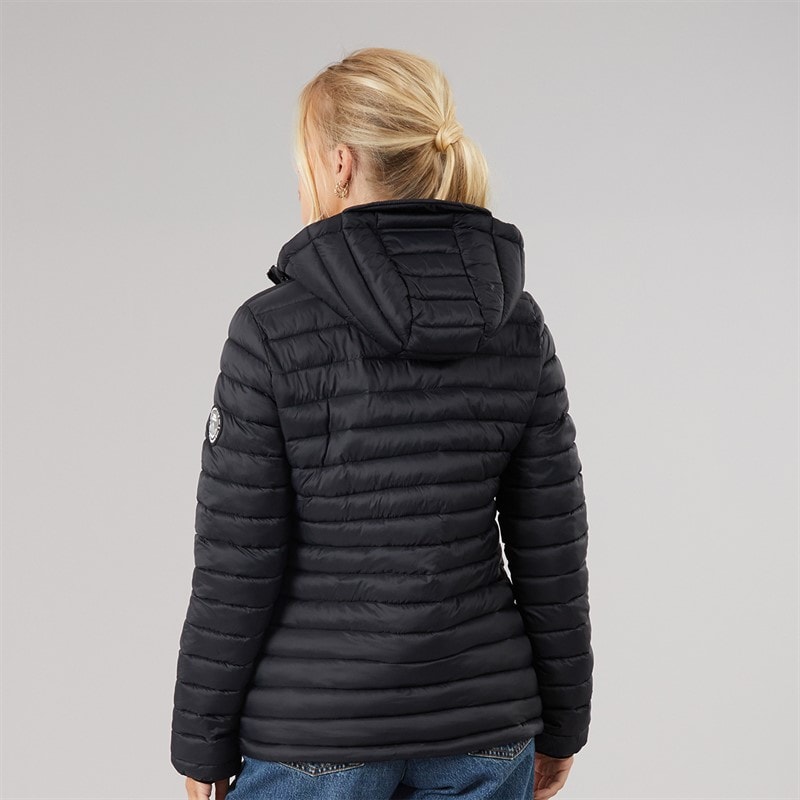 Trespass Womens Lenka 2 Padded Hooded Jacket Black/Black - Image 2