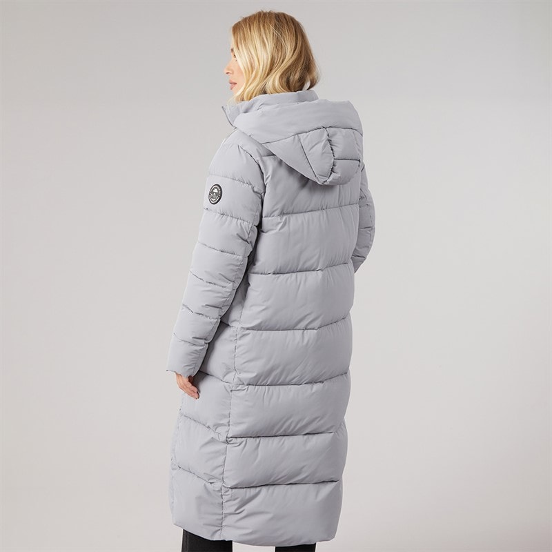 Trespass Womens Therese Waterproof Padded Long Jacket Platinum - Image 2