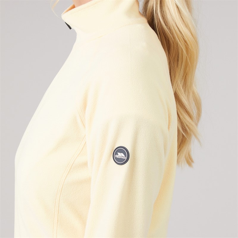Trespass Womens Shiner 2 1/2 Zip Micro Fleece Cream - Image 5