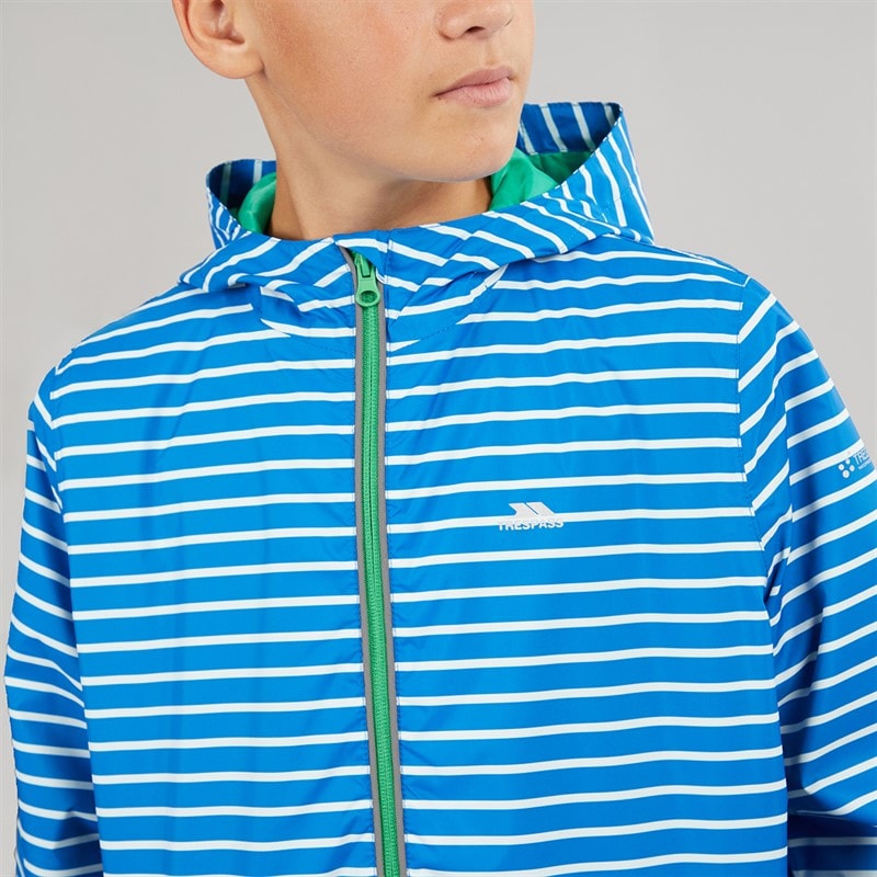 Trespass Boys Kinley Waterproof Jacket And Trousers Set Navy - Image 4