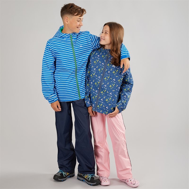 Trespass Boys Kinley Waterproof Jacket And Trousers Set Navy - Image 5