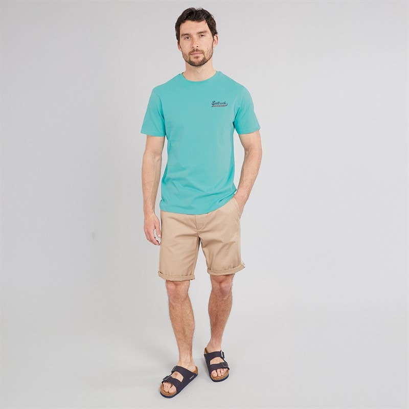 Saltrock Mens Home Run T-Shirt Teal - Image 4