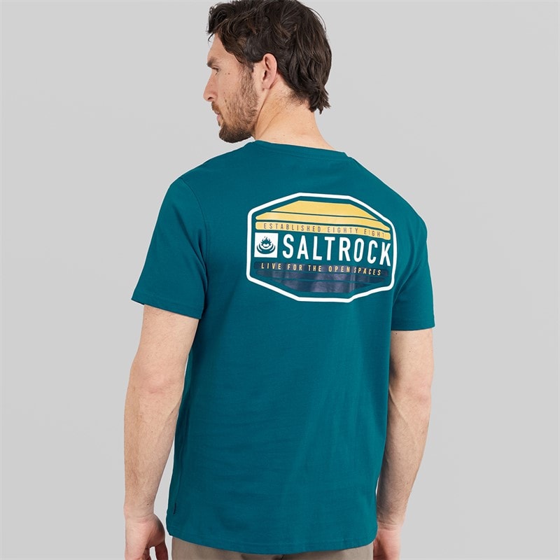 Saltrock Mens Deck T-Shirt Blue - Image 2