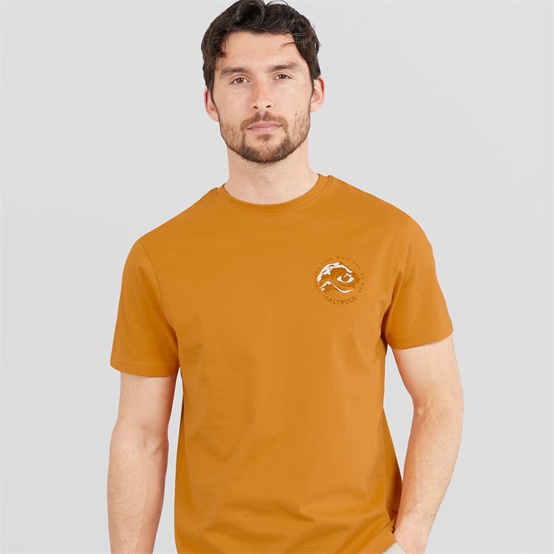Saltrock Mens Lunar T-Shirt Yellow - Image 2