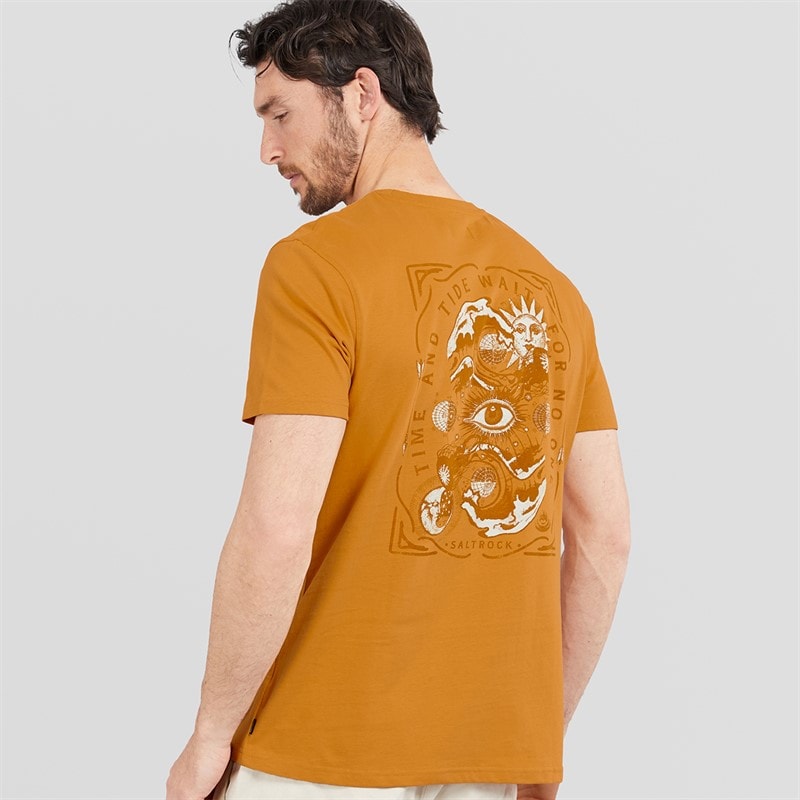 Saltrock Mens Lunar T-Shirt Yellow - Image 3