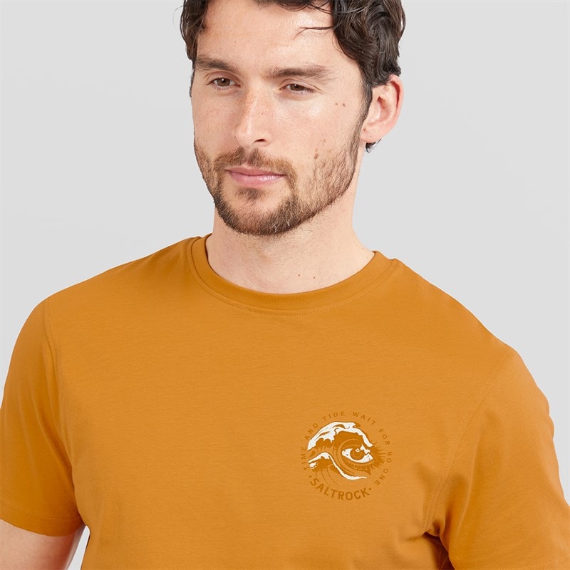Saltrock Mens Lunar T-Shirt Yellow - Image 5