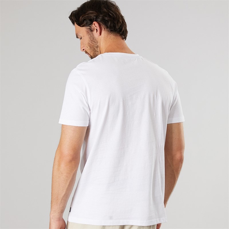 Saltrock Mens Swell Lines T-Shirt White - Image 2