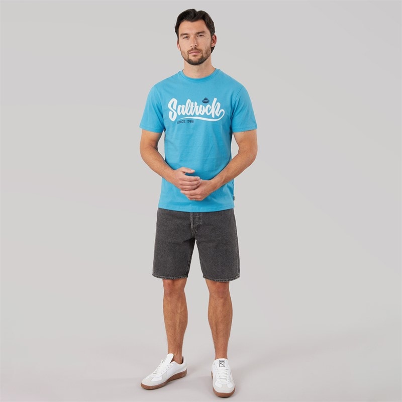 Saltrock Mens Speed T-Shirt Blue - Image 3