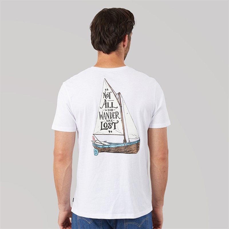 Saltrock Mens Lost Ships T-Shirt White - Image 3