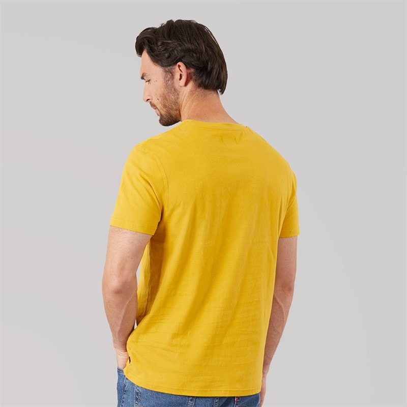 Saltrock Mens Live Life Location T-Shirt Yellow - Image 2