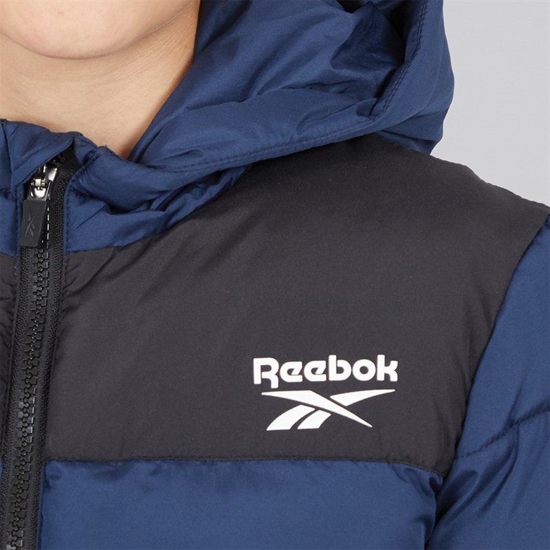 Reebok Junior Boys Padded Hooded Jacket Navy - Image 5