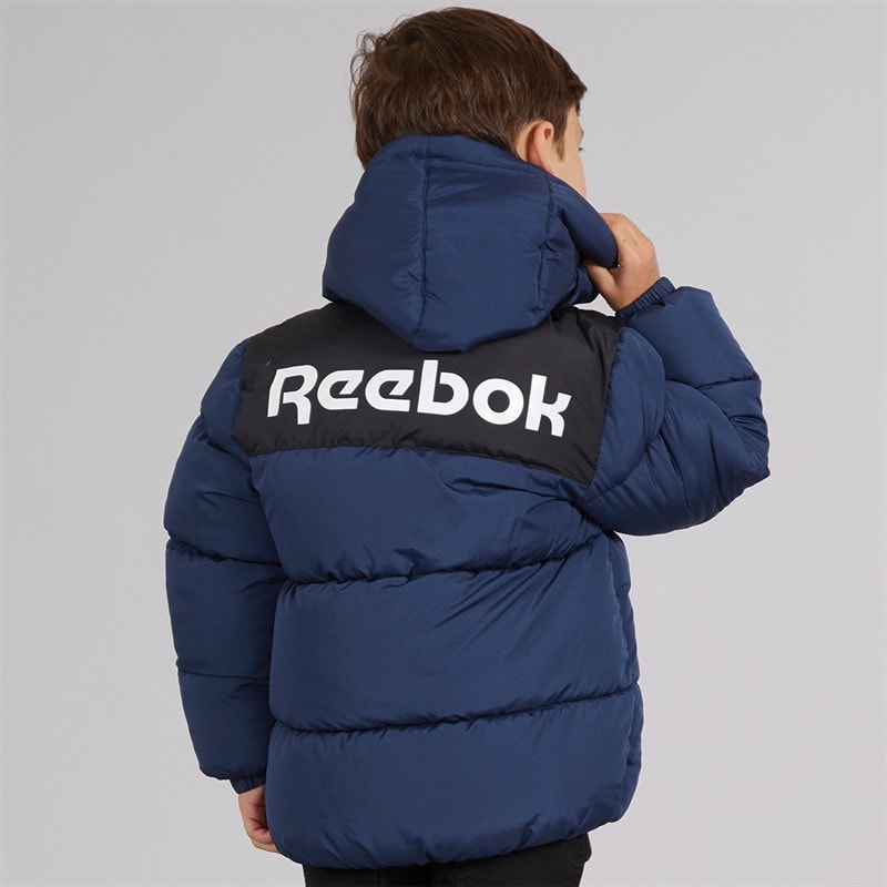 Reebok Boys Padded Hooded Jacket Navy - Image 2