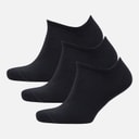 Reebok Three Pack No Show Socks 05 Black/White