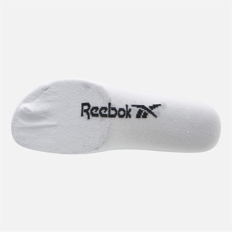 Reebok Three Pack No Show Socks 04 White/Black - Image 2