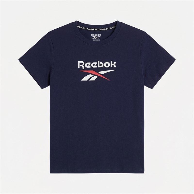 Reebok Junior Boys Hero Logo T-Shirt Navy - Image 1
