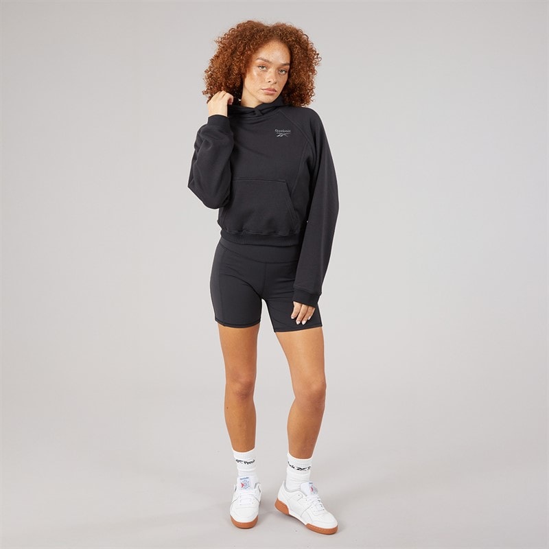 Reebok Womens Icon Elements French Terry Hoodie Black - Image 4