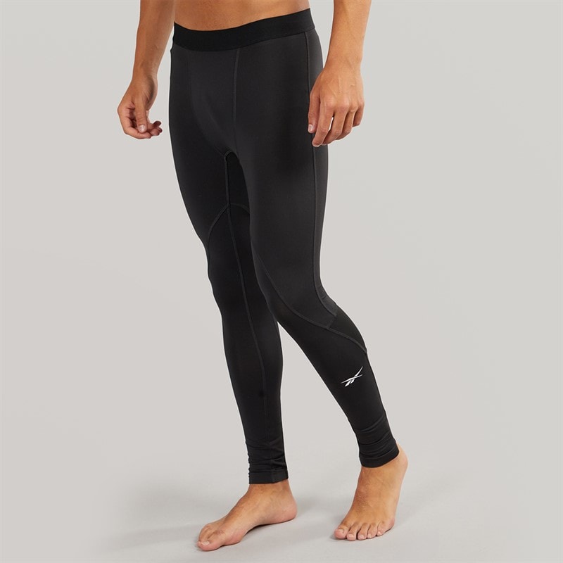 Reebok Mens ID Train Compression Tight Leggings Night Black