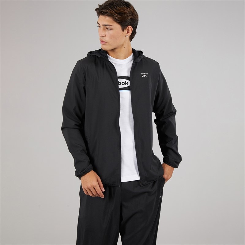 Reebok Mens ID Train Woven Jacket Black - Image 3