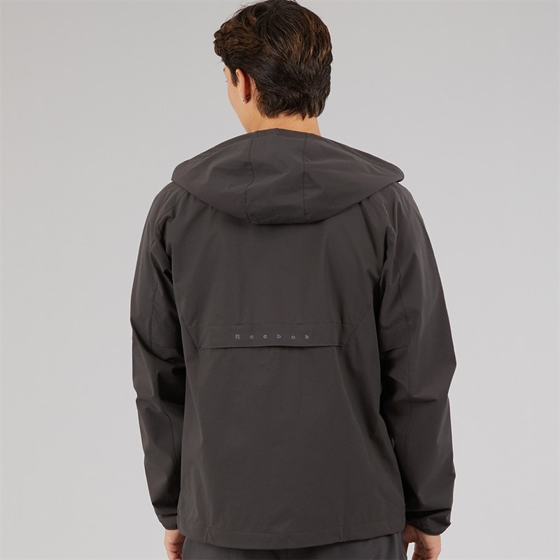 Reebok Mens RBK Lab Tech Water Resistant Jacket Washed Black - Image 2