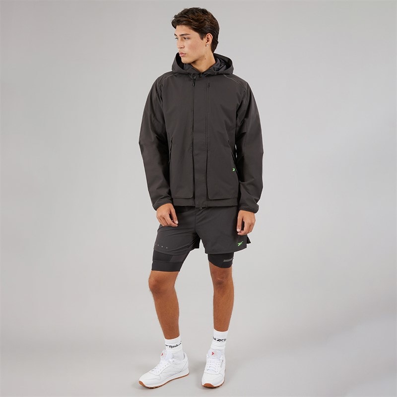 Reebok Mens RBK Lab Tech Water Resistant Jacket Washed Black - Image 4