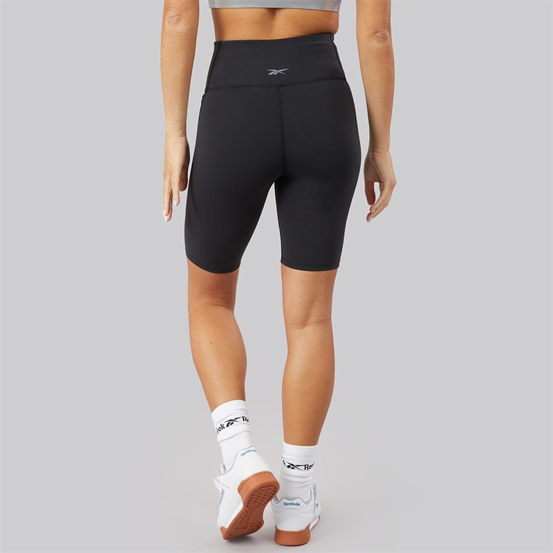 Reebok Womens Lux High Waist Bike Shorts Black - Image 2