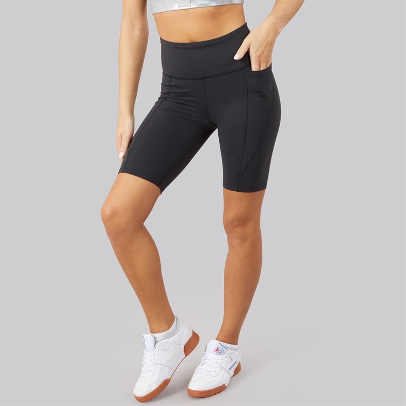 Reebok Womens Lux High Waist Bike Shorts Black - Image 3