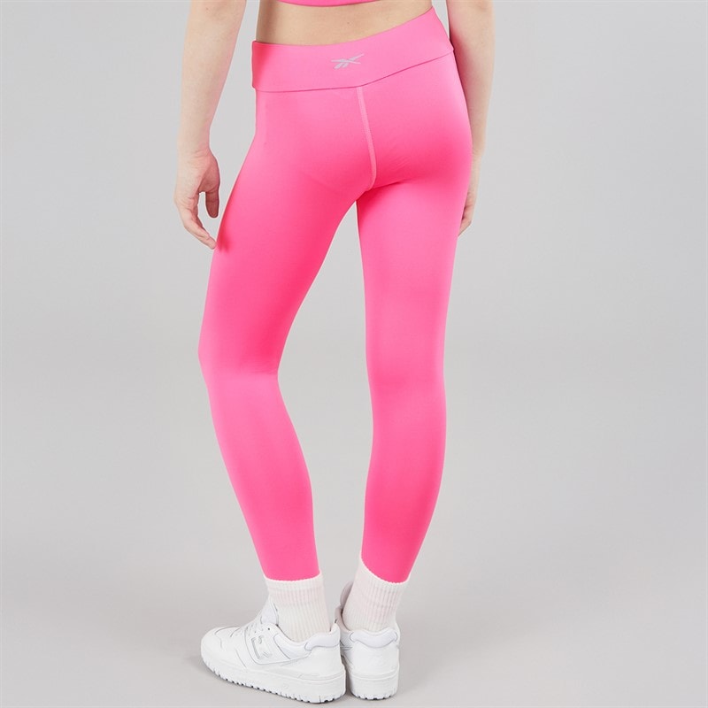 Reebok Girls Printed Leggings Pink - Image 2