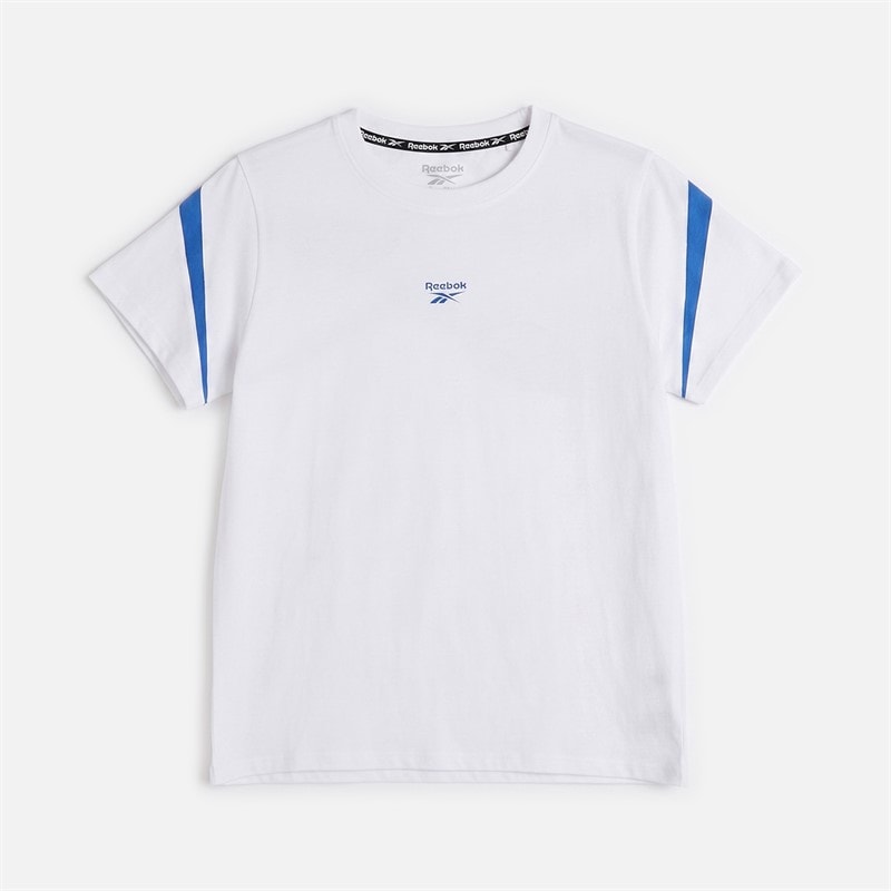 Reebok Junior Boys Vector Logo T-Shirt White - Image 1