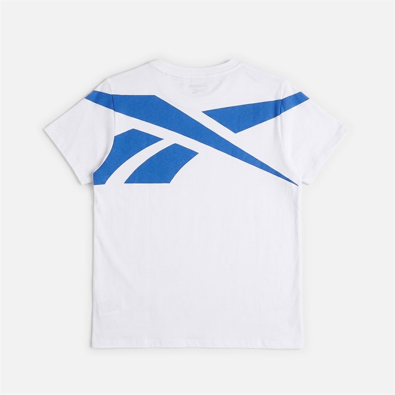 Reebok Junior Boys Vector Logo T-Shirt White - Image 2