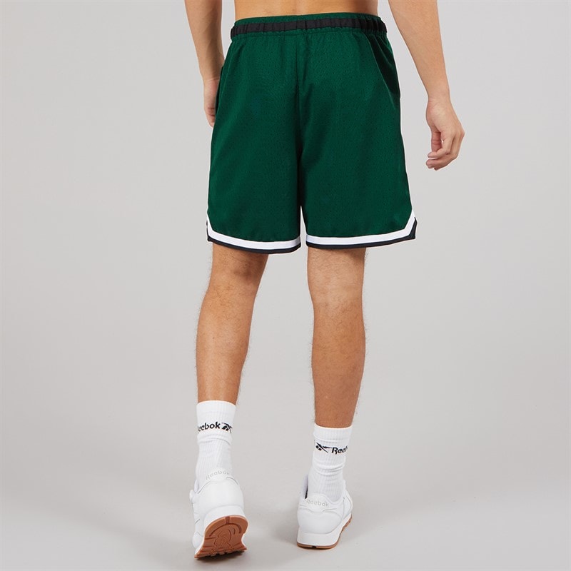 Reebok Mens Basketball 7 Inch Transition Shorts Collegiate Green - Image 3