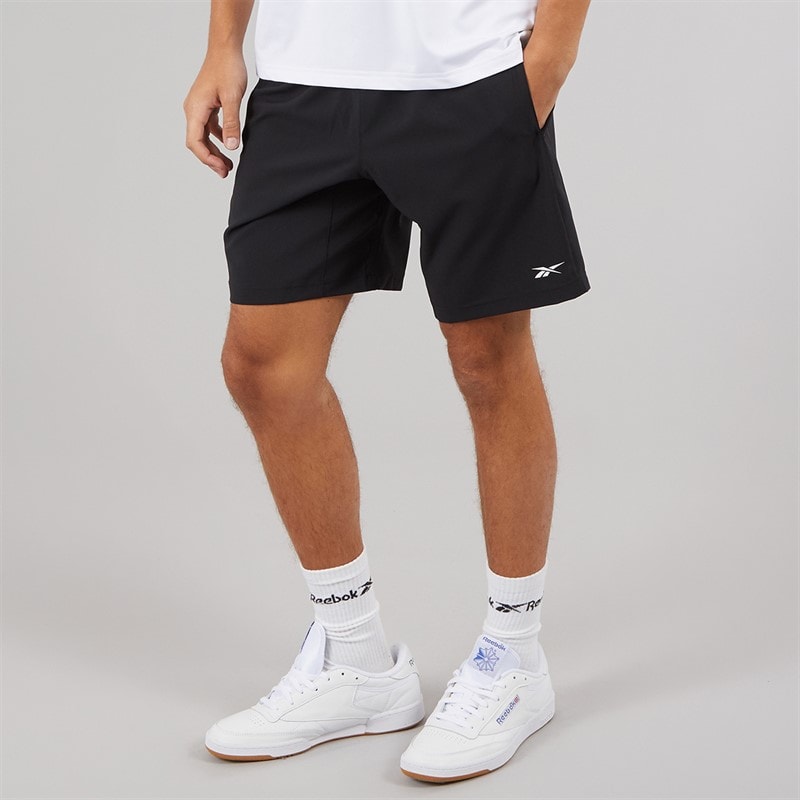Reebok Mens Workout Ready Woven Shorts Black - Image 1