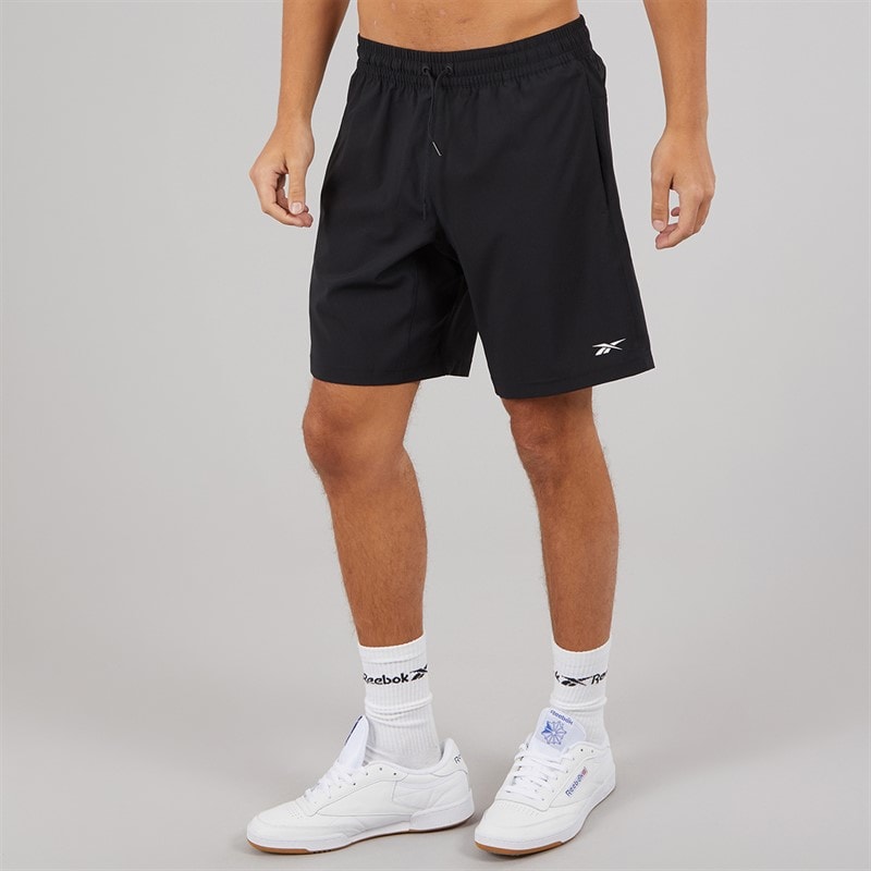 Reebok Mens Workout Ready Woven Shorts Black - Image 2