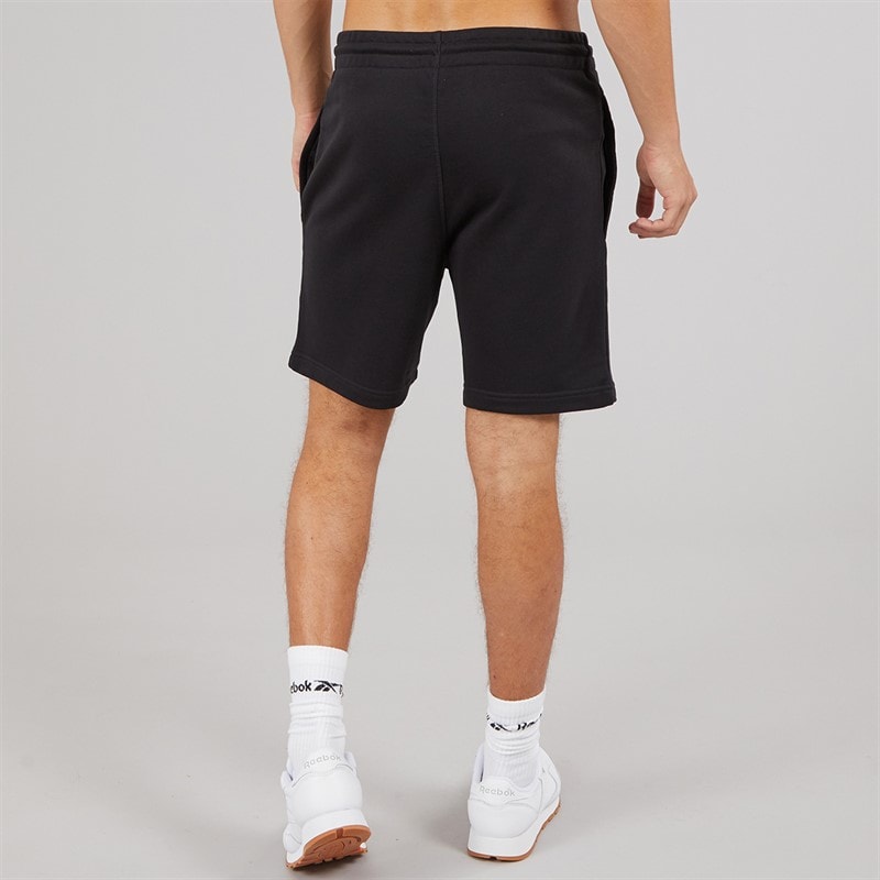 Reebok Mens Reebok Identity Small Logo Shorts Black/White/Vector Red - Image 3