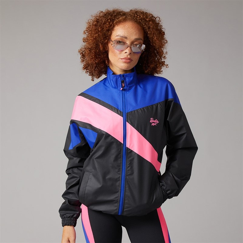 Reebok Womens X Barbie Oversized Track Jacket Black - Image 3