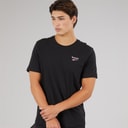 Reebok Mens Reebok Identity Small Logo T-Shirt Black/White/Vector Red
