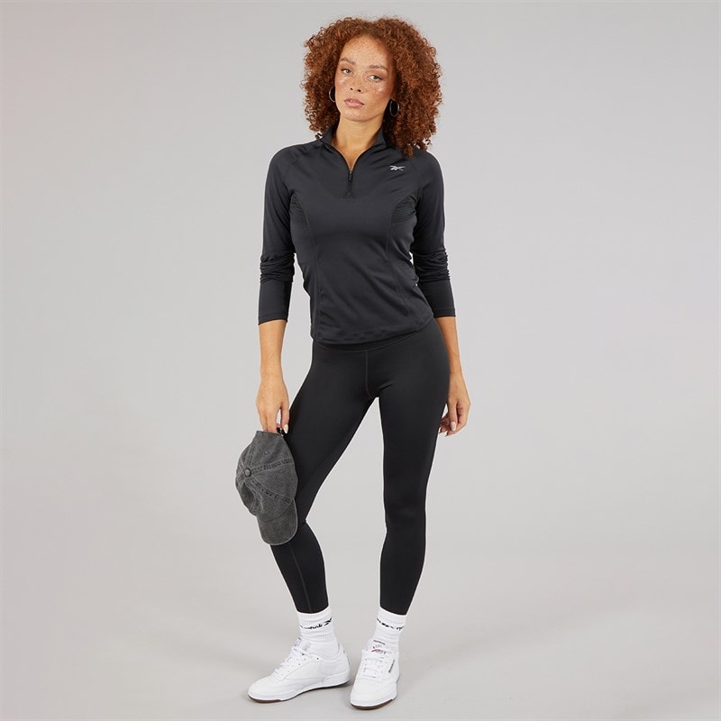 Reebok Womens ID Train High Waist Tight Leggings Night Black - Image 4