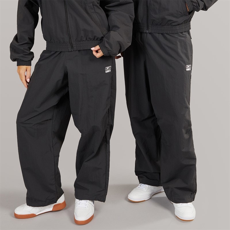Reebok X Obey Track Pants Washed Black - Image 1
