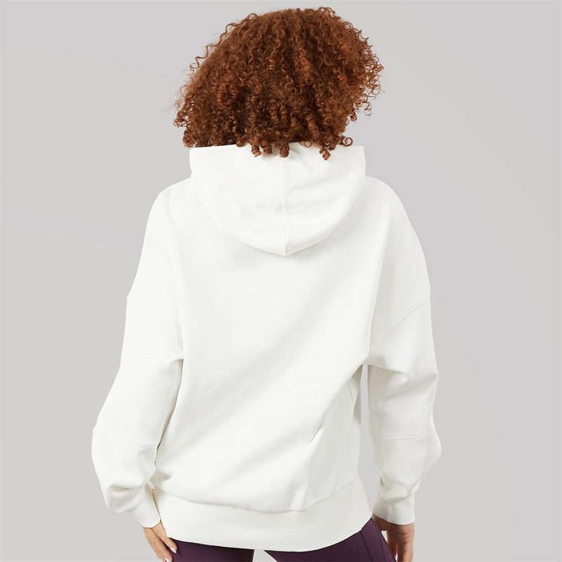Reebok Womens Lux Oversized Hoodie Chalk - Image 2