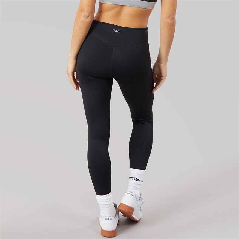 Reebok Womens Lux Contour High Waisted Tight Leggings Black - Image 2